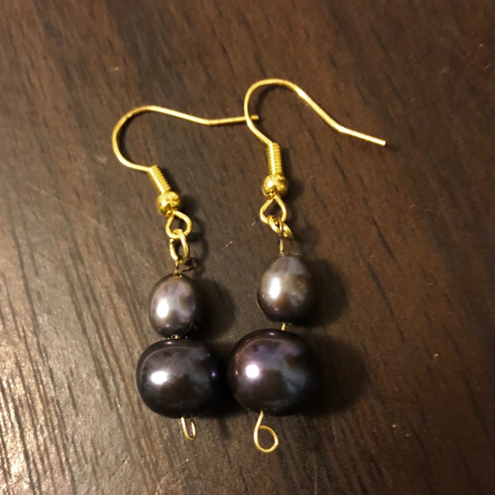 Double Pearl earrings